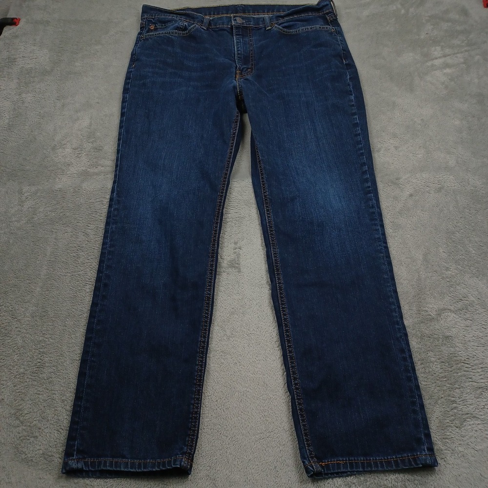 Levis 541 Jeans Mens 36x30 Blue Denim Distressed Athletic Tapered Preppy